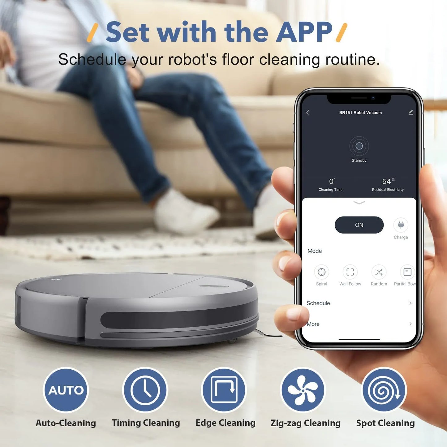 3-in-1 Smart Home Cleaner: Sweep, Mop & Vacuum