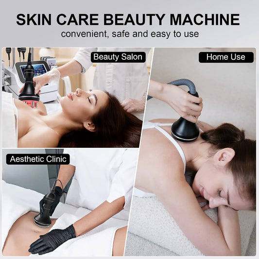 S-Shape Fat Loss Device with RF and Vacuum Therapy