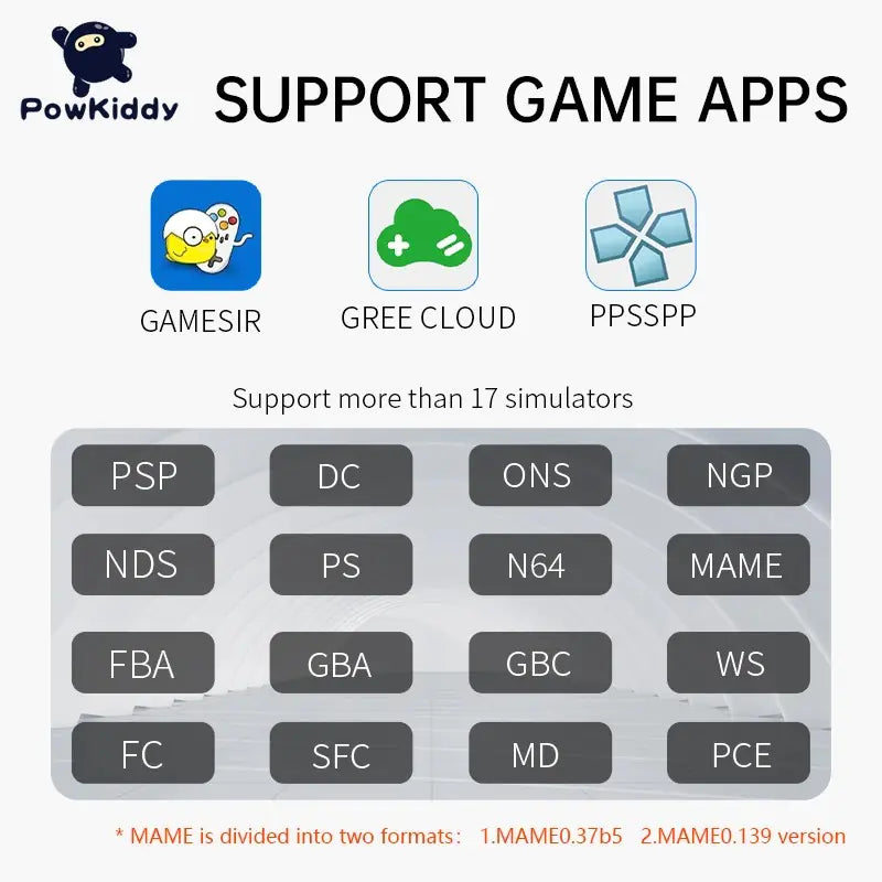 POWKIDDY X17 Handheld Game Console with 7-inch Screen