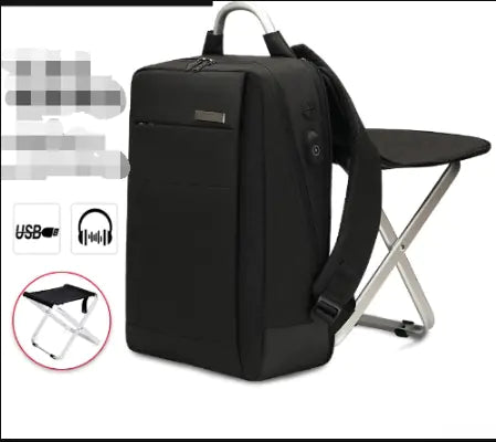 Foldable Business Backpack with Chair for Travel