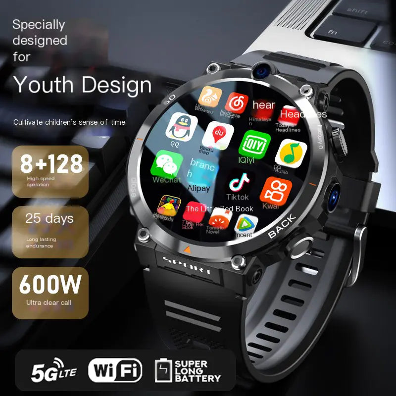 H10 Smart Watch with Dual Camera and Gaming Features