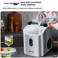 Small 16kg Chewing Ice Maker & Automatic Ice Crusher - Silver