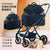 Automatic Folding Pet Stroller for Small Dogs & Cats