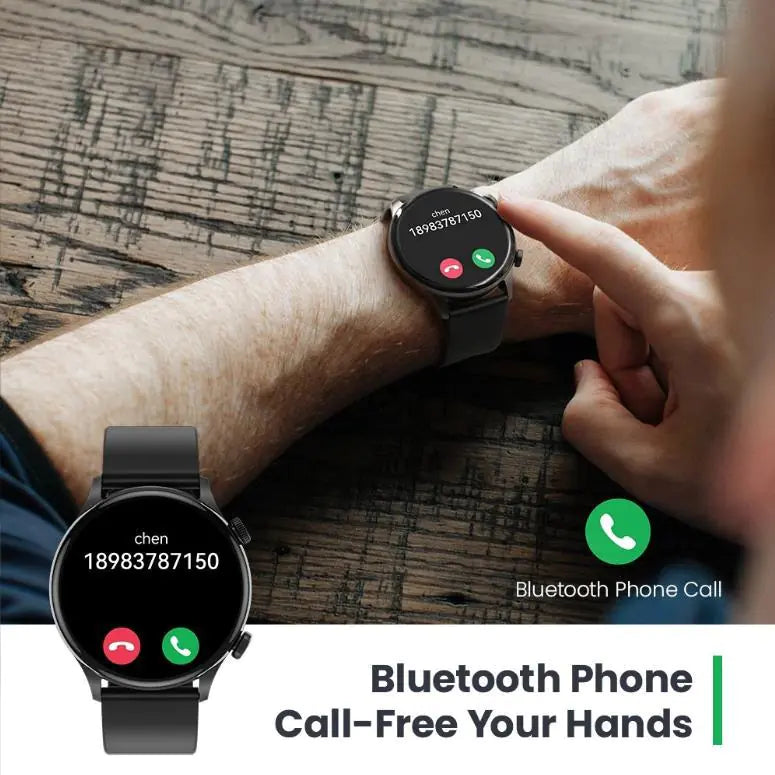 Bluetooth Smartwatch with Heart Rate and Oxygen Monitor