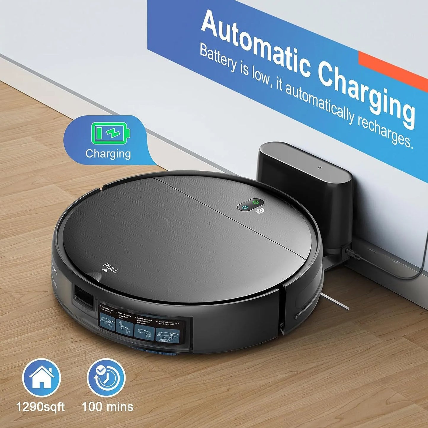 3-in-1 Smart Home Cleaner: Sweep, Mop & Vacuum