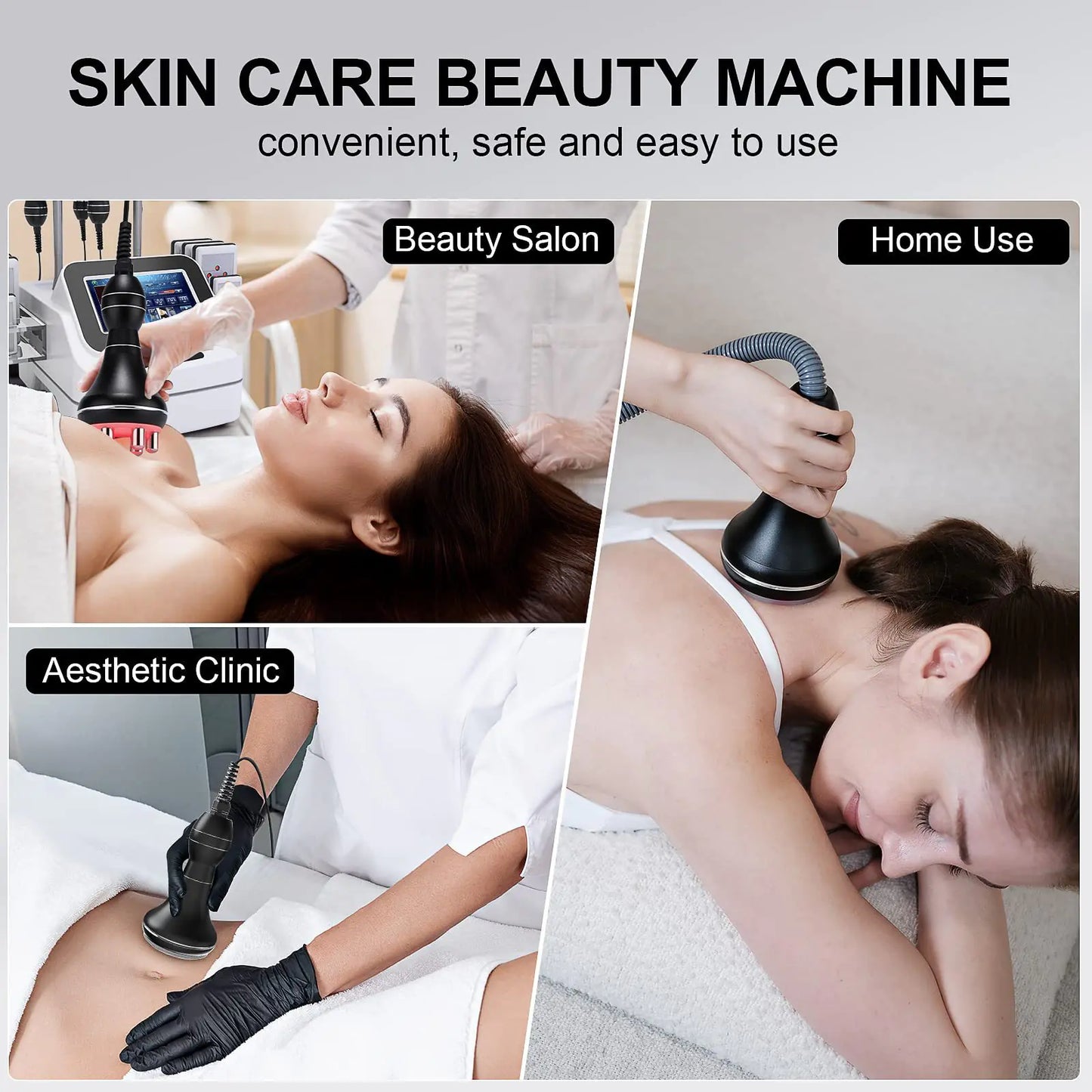 S-Shape Fat Loss Device with RF and Vacuum Therapy