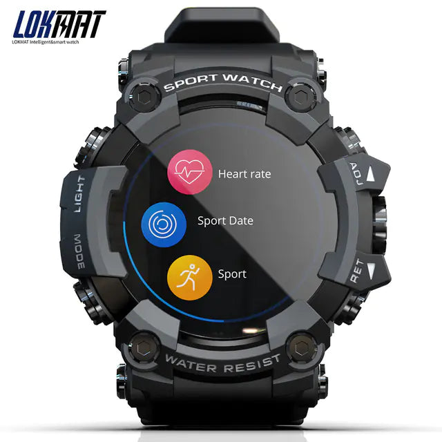 LOKMAT ATTACK Full Touch Screen Fitness Tracker Smart Watch