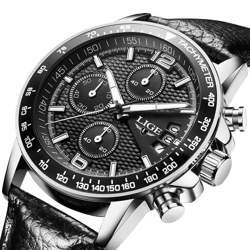 Men's Business Sports Quartz Watch with Calendar