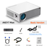 AKEY7 1080P LED Projector 7500 Lumens 4K