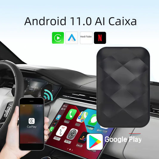 Smart Car Box with Wireless CarPlay and Android AI