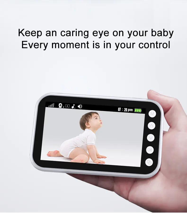 4.3-Inch HD Baby Monitor and Caregiver Device